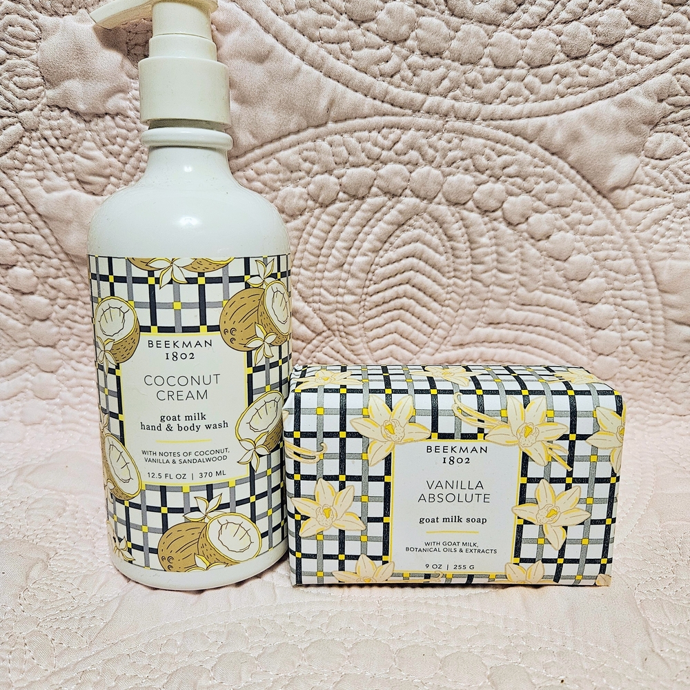 Beekman 1802 Coconut Cream & Vanilla Absolute Gift Set - White, Yellow, Black